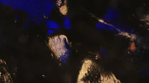 Macro Time-Lapse Ice Melting at Night Stock Footage 37185047