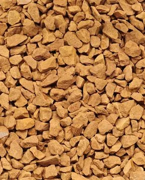 Macro Top-Down View of Instant Coffee Granules Фото