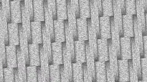 Macro top view of grey fabric material with repeating woven pattern moving .. Stock Footage 337805202