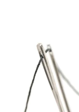 Macro of two needles Stock Photos