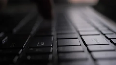 Macro Typing  Mysterious 스톡 동영상 237288214