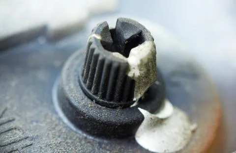 Macro of a variable resistor Stock Photos