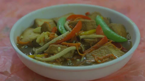 Macro - vegeterian dish Stock Footage 39846016