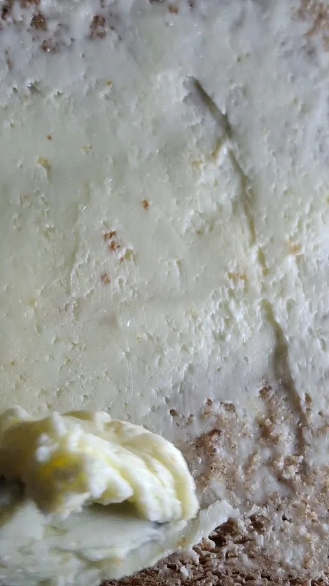 Macro video of butter on bread Stock Footage 341690585