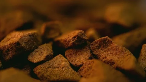 Macro video of coffee beans. A detailed 4K video of coffee beans. Stock Footage 341156696