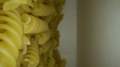 Macro video inside a packet of pasta Stock Footage 158899347