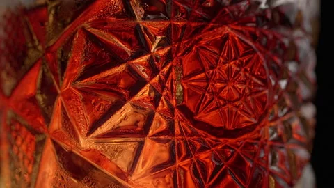 MACRO VIDEO of the process mixing red wine with the cocktail in glass, Full HD Stock Footage 162823572