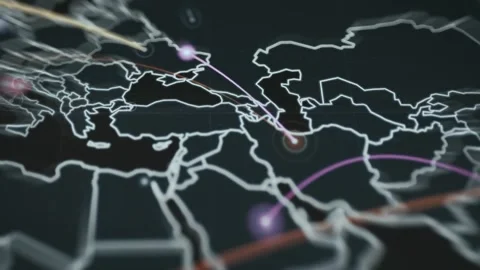 Macro View of Blocked and Allowed IP Address List with Animated - Macro Screen Stock Footage 336971338