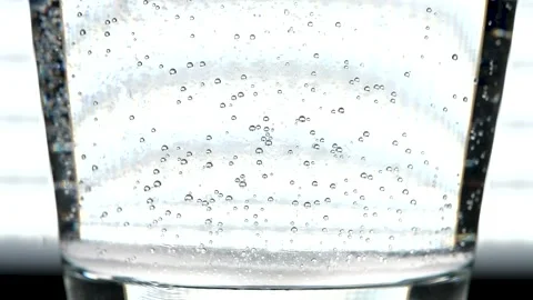 Macro view of bubbles inside glass Stock Footage 169192042