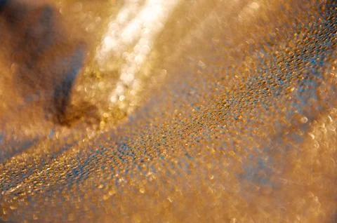 Macro view of  bumpy silver surface, nice blur effect Foto stock