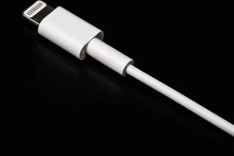 Macro view of cable connector 스톡 사진