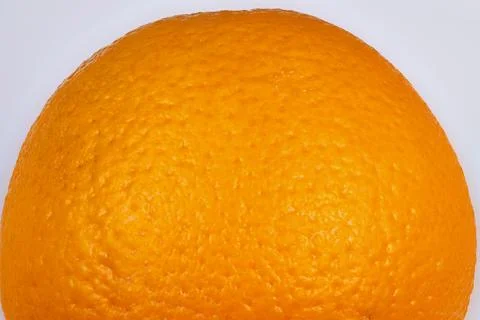 Macro view capturing detailed concentric pattern on orange peel surface. Cl.. Foto stock