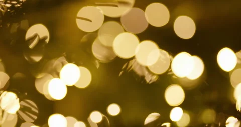 Macro View of Christmas Lights Bokeh Stock Footage 329530982