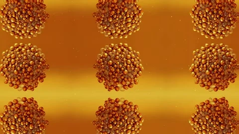 Macro View on Complicated Molecules with Zoom In Effect Stock Footage 130909651