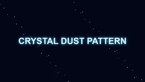 Macro view of crystal dust pattern on dark background Stock Footage 337655993
