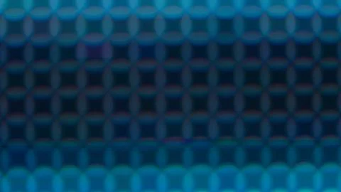 Macro View of a Digital LED Panel with RGB Pixel Grid Foto stock