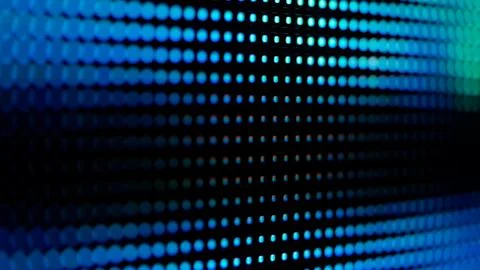 Macro View of a Digital LED Panel with RGB Pixel Grid Stock Photos