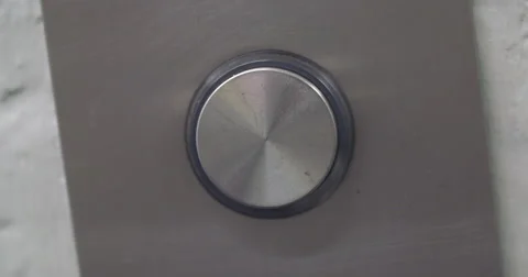 Macro view of finger pressing elevator button 4K Stock Footage 55574957