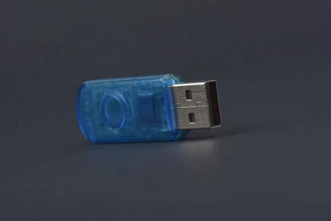 Macro view of a flash-driver captured with selective focus Stock Photos