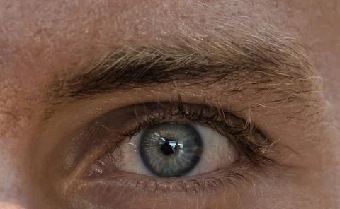 Macro view of human eye Stock Photos