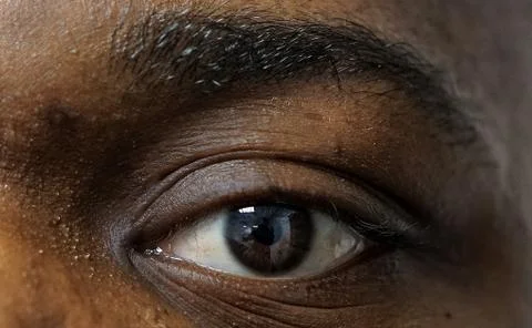 Macro view of human eye Stock Photos