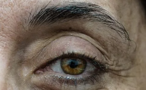 Macro view of human eye Stock Photos