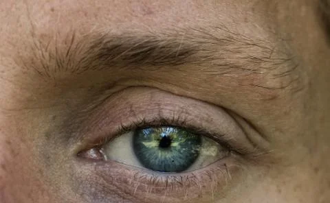 Macro view of human eye Stock Photos