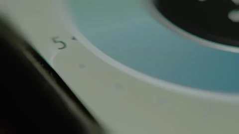 Macro view of Internet Speed Test App in process of testing Stock Footage 291526766