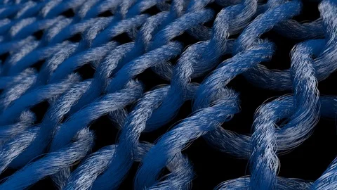 Macro View of Knitted Material Strands Stock Footage 83110556