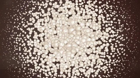 Macro view of natural beige bubble texture background abstract pattern Stock Footage 346001300