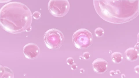 A macro view of numerous liquid bubbles in the water Stock Footage 252309264