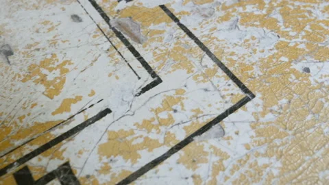 Macro View Of Old Retro Chessboard With Traces Of Use. Stock Footage 115593073