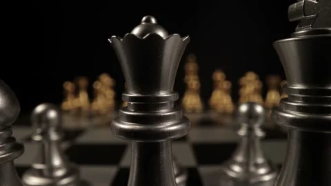 Macro view over a chessboard 動画素材 150529771