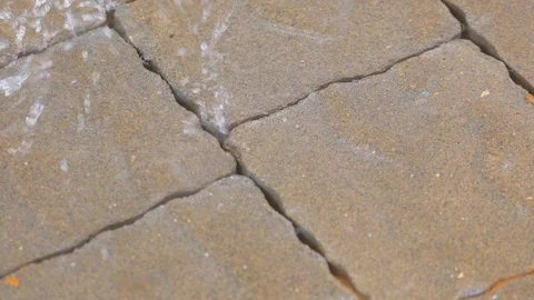 Macro view of raindrops falling slowly Stock Footage 115715598