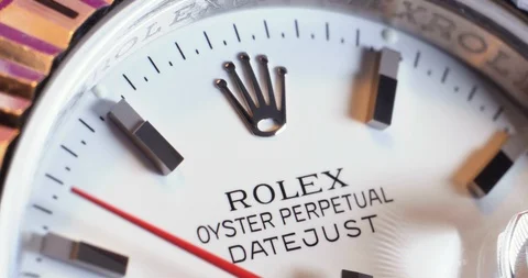 Macro View of Rolex Watch Stock Footage 111169619