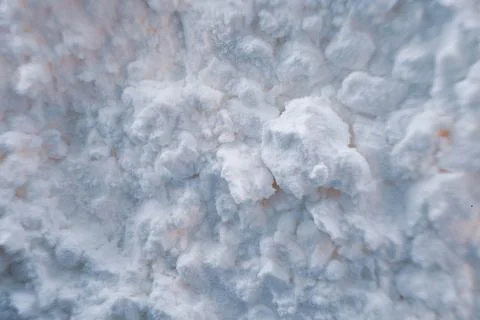 Macro view of sandy white corn starch Stock Photos