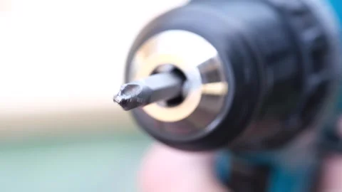 Macro view of screw driver working Stock Footage 327968443