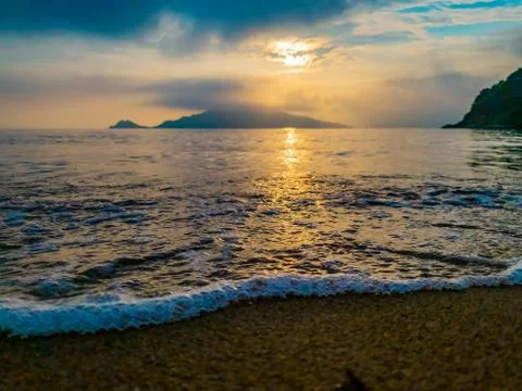 Macro view of sea Foto stock