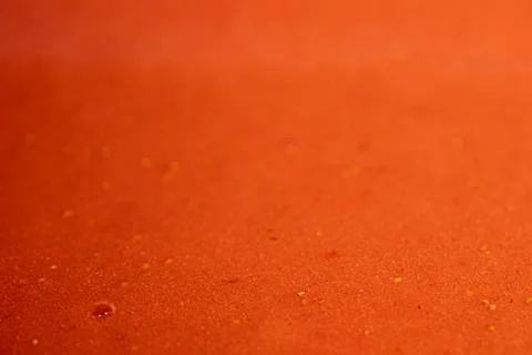 Macro view of smooth orange-red strawberry. Stock Photos