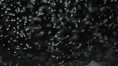 Macro View of Sparkling Water, Effervescent Bubbles in Abstract Backdrop Vidéo 302290774