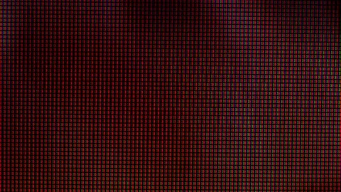 Macro view of a television LED screen at the time of broadcasting a TV progra Video stock 166488288