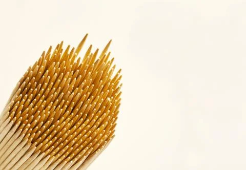 Macro view of tooth pick tips Stock Photos