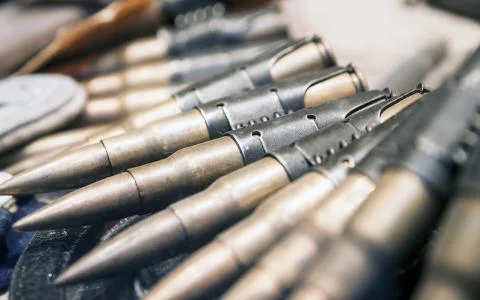 Macro war, Bullets Stock Photos