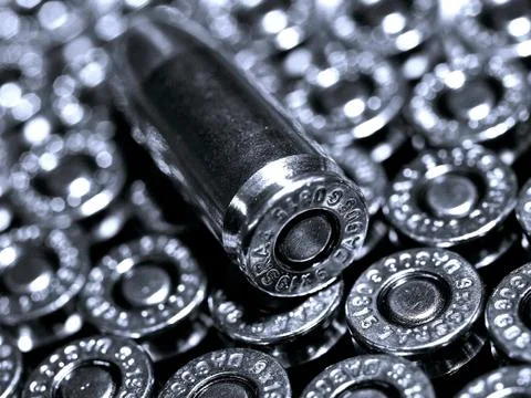 Macro war, Bullets Stock Photos