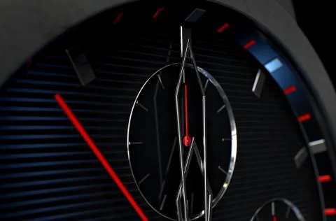 Macro Watch Closeup Stock Illustration