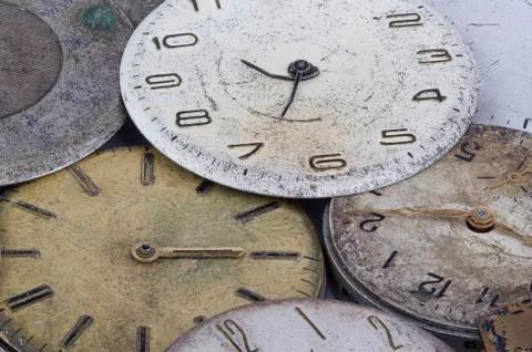 Macro watches background Stock Photos