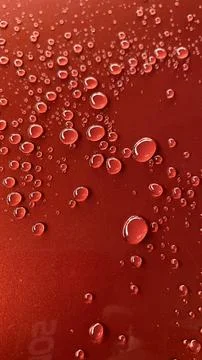 Macro Water Droplets on Red Surface Abstract Background Texture Stock Photos