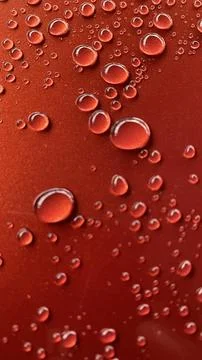 Macro Water Droplets on Red Surface Abstract Background Texture Stock Photos