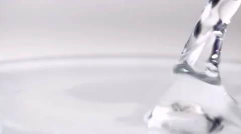 Macro Water Droplets in Slow Motion Stock Footage 48475017