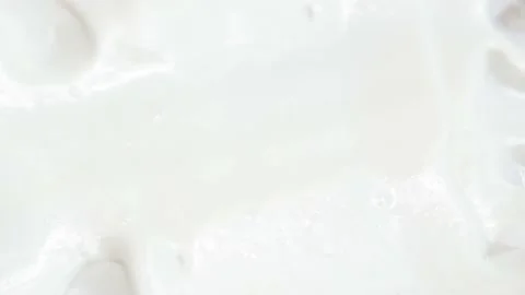 Macro white smooth eye, skin cream texture, closeup beauty facial cosmetics mask Stock Footage 178792561